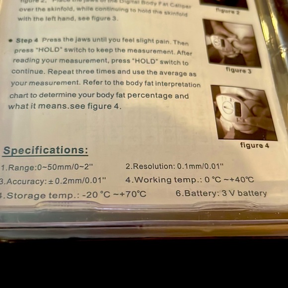 New sealed Digital Body Fat Caliper - Picture 7 of 9